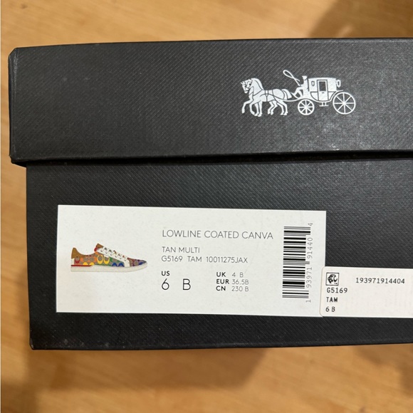 🌈 Coach Lowline Low Top Sneaker In Rainbow Signature Canvas - Picture 14 of 14